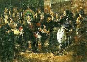Carl Larsson konug gustaf vasa anklagar peder sunnanvader infor domkapitelet i vasteras Spain oil painting artist